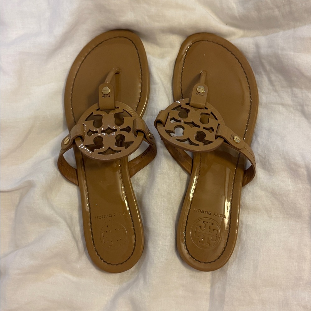 Tory Burch Miller Tan Sandals